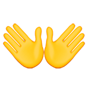 Emoji 👐 Mani Aperte su Apple iOS 8.3.