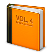 📙 Emoji orangefarbenes Buch Apple iOS 8.3.