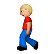 🚶🏼 Emoji Persona Caminando: Tono De Piel Claro Medio en Apple iOS 8.3.