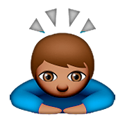 🙇🏽 Emoji Persona Haciendo Una Reverencia: Tono De Piel Medio en Apple iOS 8.3.