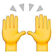 Émoji 🙌 Mains Levées sur Apple iOS 8.3.