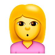 Emoji 🙎 Persona Imbronciata su Apple iOS 8.3.