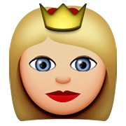 Emoji 👸🏼 Principessa: Carnagione Abbastanza Chiara su Apple iOS 8.3.