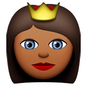 👸🏾 Emoji Prinzessin: mitteldunkle Hautfarbe Apple iOS 8.3.