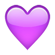 💜 Emoji Corazón Morado en Apple iOS 8.3.