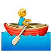 Emoji 🚣 Persona In Barca A Remi su Apple iOS 8.3.