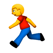 Emoji 🏃 Persona Che Corre su Apple iOS 8.3.