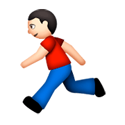 🏃🏻 Emoji Persona Corriendo: Tono De Piel Claro en Apple iOS 8.3.