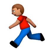 Emoji 🏃🏽 Persona Che Corre: Carnagione Olivastra su Apple iOS 8.3.
