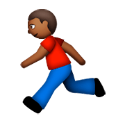 🏃🏾 Emoji Pessoa Correndo: Pele Morena Escura na Apple iOS 8.3.
