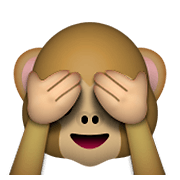 🙈 Emoji sich die Augen zuhaltendes Affengesicht Apple iOS 8.3.