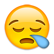 😪 Emoji schläfriges Gesicht Apple iOS 8.3.