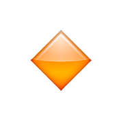 🔸 Emoji Rombo Naranja Pequeño en Apple iOS 8.3.