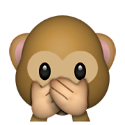 🙊 Emoji sich den Mund zuhaltendes Affengesicht Apple iOS 8.3.
