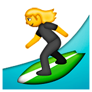 🏄 Emoji Persona Haciendo Surf en Apple iOS 8.3.
