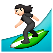 🏄🏻 Emoji Surfista: Pele Clara na Apple iOS 8.3.