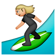 Émoji 🏄🏼 Personne Faisant Du Surf : Peau Moyennement Claire sur Apple iOS 8.3.