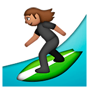 🏄🏽 Emoji Surfer(in): mittlere Hautfarbe Apple iOS 8.3.