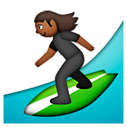 🏄🏾 Emoji Persona Haciendo Surf: Tono De Piel Oscuro Medio en Apple iOS 8.3.