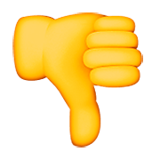 👎 Emoji Daumen runter Apple iOS 8.3.