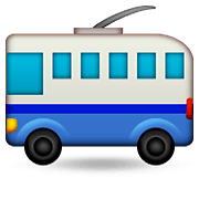 🚎 Emoji Oberleitungsbus Apple iOS 8.3.
