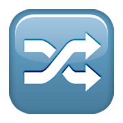 Emoji 🔀 Pulsante Di Riproduzione Casuale su Apple iOS 8.3.