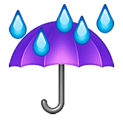 ☔ Emoji Paraguas Con Gotas De Lluvia en Apple iOS 8.3.