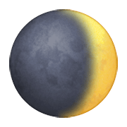 Émoji 🌒 Lune Croissante sur Apple iOS 8.3.