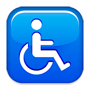 Emoji ♿ Simbolo Della Disabilità su Apple iOS 8.3.