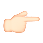 👉🏻 Emoji Dorso Da Mão Com Dedo Indicador Apontando Para A Direita: Pele Clara na Apple iOS 8.3.