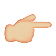 👉🏼 Emoji Dorso De Mano Con índice A La Derecha: Tono De Piel Claro Medio en Apple iOS 8.3.
