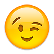 Emoji 😉 Faccina Che Fa L’occhiolino su Apple iOS 8.3.