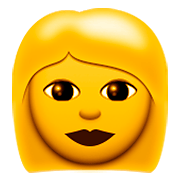 Émoji 👩 Femme sur Apple iOS 8.3.