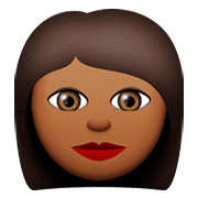 👩🏾 Emoji Mujer: Tono De Piel Oscuro Medio en Apple iOS 8.3.