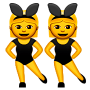 Emoji 👯 Persone Con Orecchie Da Coniglio su Apple iOS 8.3.