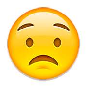 😟 Emoji Rosto Preocupado na Apple iOS 8.3.