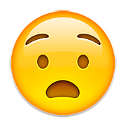 Emoji 😧 Faccina Angosciata su Apple iOS 9.0.