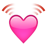 Émoji 💓 Cœur Battant sur Apple iOS 9.0.
