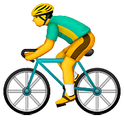 Emoji 🚴 Ciclista su Apple iOS 9.0.