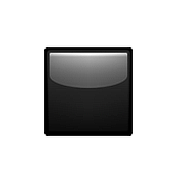▪️ Emoji Quadrado Preto Pequeno na Apple iOS 9.0.