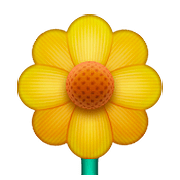 🌼 Emoji gelbe Blüte Apple iOS 9.0.