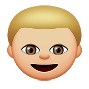👦🏼 Emoji Niño: Tono De Piel Claro Medio en Apple iOS 9.0.