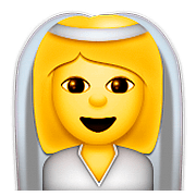 Emoji 👰 Persona Con Velo su Apple iOS 9.0.