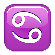 Emoji ♋ Segno Zodiacale Del Cancro su Apple iOS 9.0.