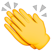👏 Emoji klatschende Hände Apple iOS 9.0.