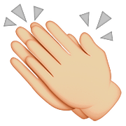 Emoji 👏🏼 Mani Che Applaudono: Carnagione Abbastanza Chiara su Apple iOS 9.0.
