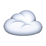 Emoji ☁️ Nuvola su Apple iOS 9.0.