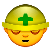 👷 Emoji Trabalhador De Construção Civil na Apple iOS 9.0.
