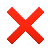 Emoji ❌ Croce su Apple iOS 9.0.
