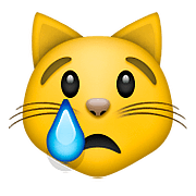 😿 Emoji Rosto De Gato Chorando na Apple iOS 9.0.